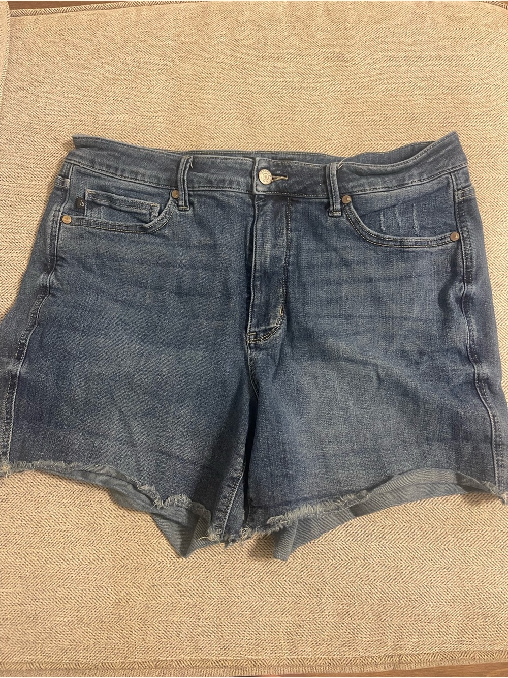 Judy Blue Washed Blue Denim Cutoff Shorts